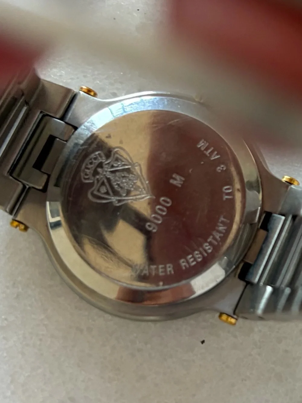 Mens Gucci Two-Tone Gold and Silver Stainless Steel Watch